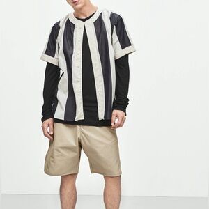 Filippa K Men’s M. Pete short Sleeve Shirt and Shorts Baseball Matching Set